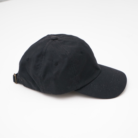 NWT Waterproof Oilskin Cotton Baseball Cap - Handmade - Black - Picture 7 of 15